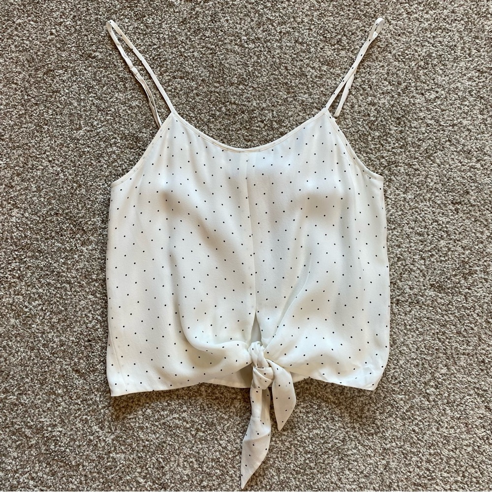 Jenni Kayne White Polka Dot Camisole